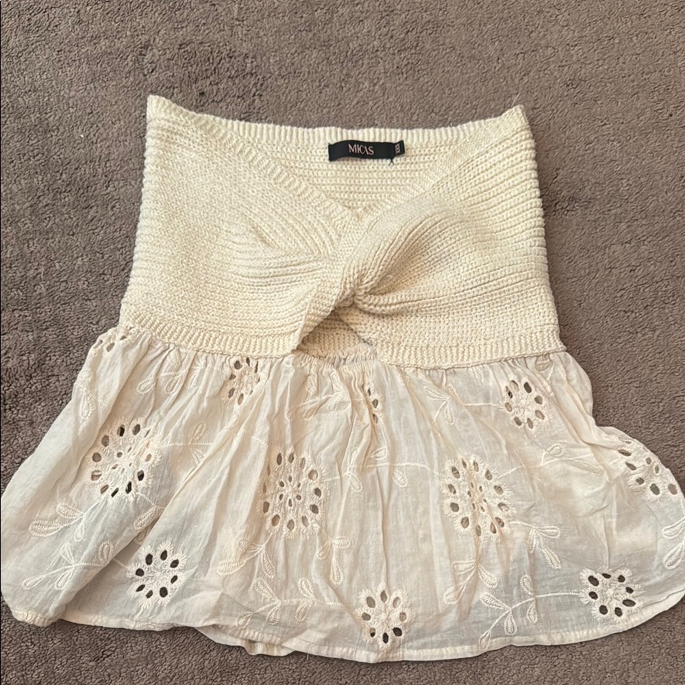 Cream Knit top